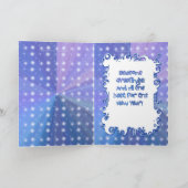 Cartes Pour Fêtes Annuelles Salutation de vacances de fille d'Anime (Intérieur)