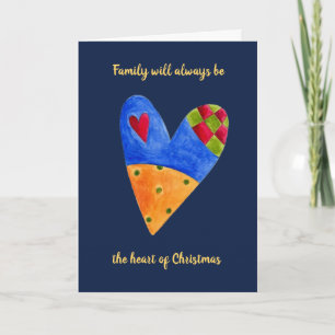 Cartes Pour Fêtes Annuelles Salutation de vacances de Noël d'amour de famille
