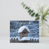 Cartes Pour Fêtes Annuelles Salutation de vacances de volière de Milou (Debout devant)