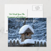 Cartes Pour Fêtes Annuelles Salutation de vacances de volière de Milou (Devant / Derrière)