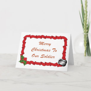 Cartes Pour Fêtes Annuelles Salutation de vacances du soldat