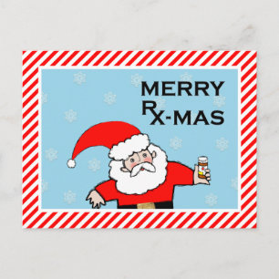 Cartes Pour Fêtes Annuelles Salutation de vacances en pharmacie