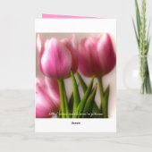 Cartes Pour Fêtes Annuelles Salutation des Tulipes de Pâques (Dos)