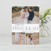 Cartes Pour Fêtes Annuelles Salutation festive | 3 Photo Joyous Hanoukka (Debout devant)