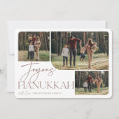 Cartes Pour Fêtes Annuelles Salutation festive | Joyous Hanoukka 3 Photo (Devant)