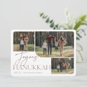 Cartes Pour Fêtes Annuelles Salutation festive | Joyous Hanoukka 3 Photo (Debout devant)