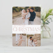 Cartes Pour Fêtes Annuelles Salutation festive | Merriest Christmas 3 Photo (Debout devant)