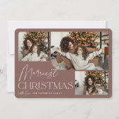 Cartes Pour Fêtes Annuelles Salutation festive | Merriest Christmas Photo (Devant)