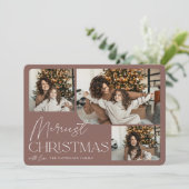 Cartes Pour Fêtes Annuelles Salutation festive | Merriest Christmas Photo (Debout devant)