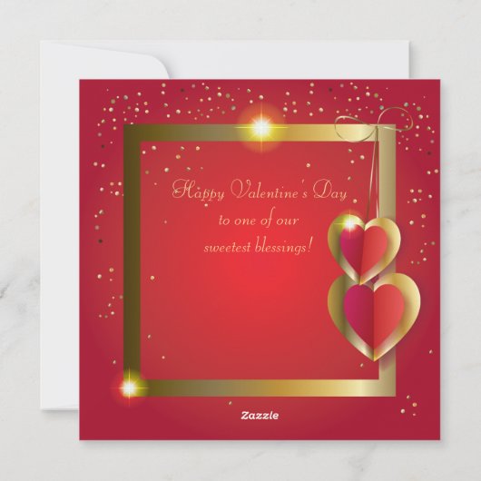 Cartes Pour Fêtes Annuelles Salutation Heureuse Sainte-Valentin (Dos)