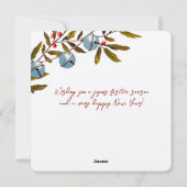 Cartes Pour Fêtes Annuelles Salutation Jingle Bells (Dos)