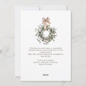 Cartes Pour Fêtes Annuelles Salutation Neutre Bohème de Noël Pine Tree (Dos)