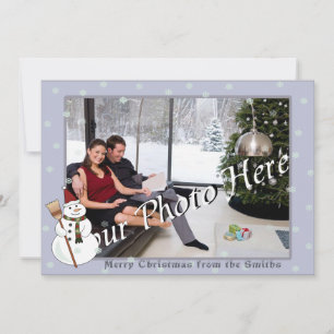 Cartes Pour Fêtes Annuelles Salutation Noël Snowman