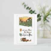 Cartes Pour Fêtes Annuelles Salutation rustique d'action de grâces avec pommes (Debout devant)