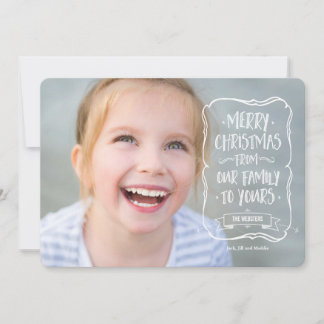 Cartes Pour Fêtes Annuelles Salutation Whimsical White de Noël