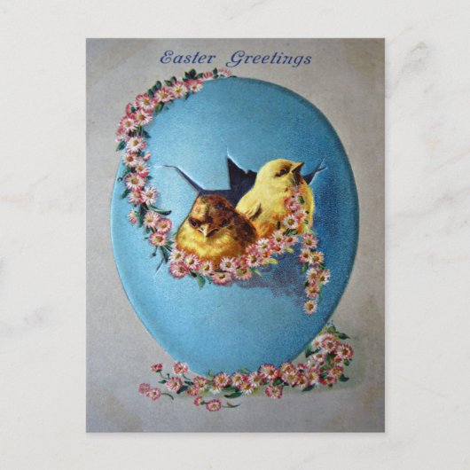 Cartes Pour Fêtes Annuelles Salutations 1909 de Pâques (Devant)