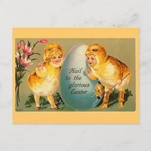 Cartes Pour Fêtes Annuelles Salutations À La Glorieuse Vintage De Pâques