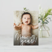 Cartes Pour Fêtes Annuelles Salutations à une naissance de bébé photo du Nouve (Debout devant)