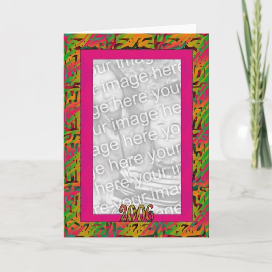 Cartes Pour Fêtes Annuelles Salutations Art déco 2 (Devant)