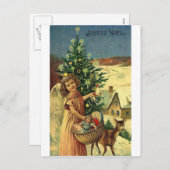 CARTES POUR FÊTES ANNUELLES SALUTATIONS ASSORTIES DE NOËL D'INTERNATIONS (Devant / Derrière)