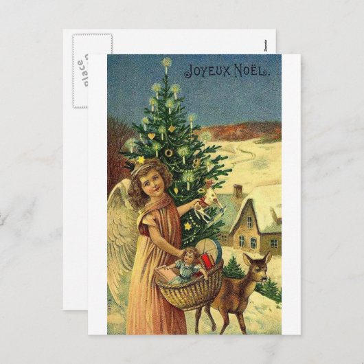 CARTES POUR FÊTES ANNUELLES SALUTATIONS ASSORTIES DE NOËL D'INTERNATIONS (Devant / Derrière)