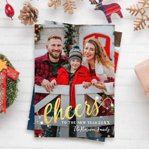 Cartes Pour Fêtes Annuelles Salutations au Nouvel An Étincelle Lumière 2 Photo