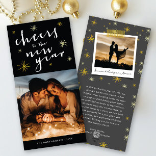 Cartes Pour Fêtes Annuelles Salutations Au Nouvel An Starbursts Fireworks Phot