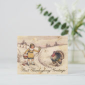 Cartes Pour Fêtes Annuelles Salutations bons thanksgivings (Debout devant)