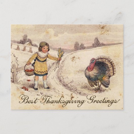 Cartes Pour Fêtes Annuelles Salutations bons thanksgivings (Devant)