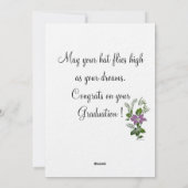 Cartes Pour Fêtes Annuelles Salutations de diplômes : (Dos)