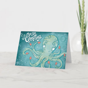Cartes Pour Fêtes Annuelles Salutations de fils de "mer "