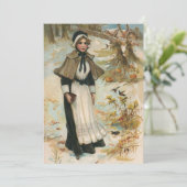 Cartes Pour Fêtes Annuelles Salutations de la journée d'action de grâces avec  (Debout devant)