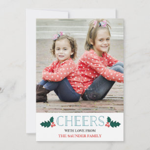 Cartes Pour Fêtes Annuelles Salutations de la Photocarte de vacances