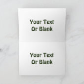 Cartes Pour Fêtes Annuelles Salutations de la saison - Forêt sombre (Intérieur)