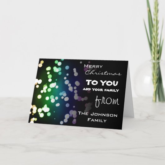 Cartes Pour Fêtes Annuelles Salutations de Noël (Devant)