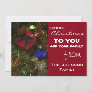 Cartes Pour Fêtes Annuelles Salutations de Noël