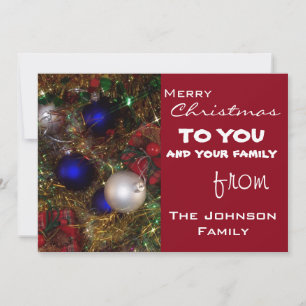 Cartes Pour Fêtes Annuelles Salutations de Noël