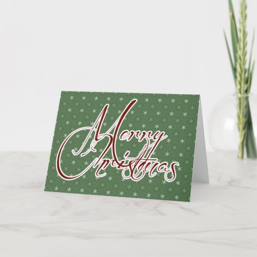 Cartes Pour Fêtes Annuelles Salutations de Noël (Devant)