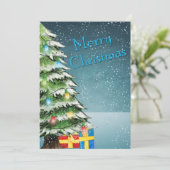 Cartes Pour Fêtes Annuelles Salutations de Noël (Debout devant)