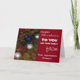 Cartes Pour Fêtes Annuelles Salutations de Noël