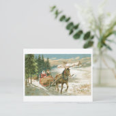 Cartes Pour Fêtes Annuelles Salutations de Noël (Debout devant)