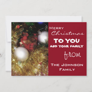 Cartes Pour Fêtes Annuelles Salutations de Noël