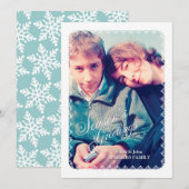 Cartes Pour Fêtes Annuelles Salutations de Noël (Devant / Derrière)