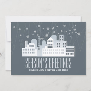 Cartes Pour Fêtes Annuelles Salutations de Noël affaires immobilières