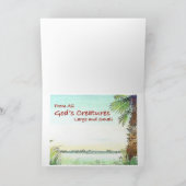 Cartes Pour Fêtes Annuelles Salutations de Noël d'alligator (Intérieur)