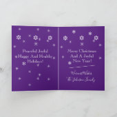 Cartes Pour Fêtes Annuelles Salutations de Noël Moderne & Artsy Migny Noël (Intérieur)