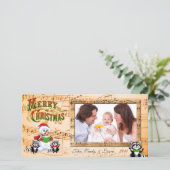 Cartes Pour Fêtes Annuelles Salutations de Noël musicales (Debout devant)