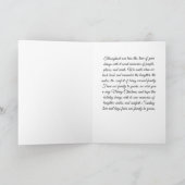 Cartes Pour Fêtes Annuelles Salutations de Noël - Père Noël et cerfs (Intérieur)