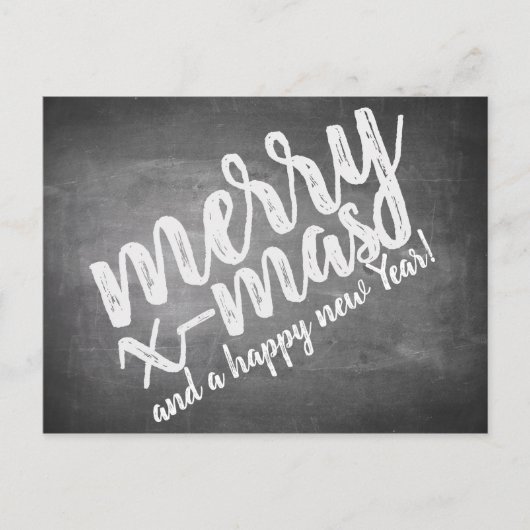 Cartes Pour Fêtes Annuelles Salutations de Noël sur le tableau de la Marche (Devant)