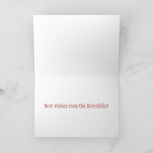 Cartes Pour Fêtes Annuelles Salutations de Noël victoriennes (Intérieur)